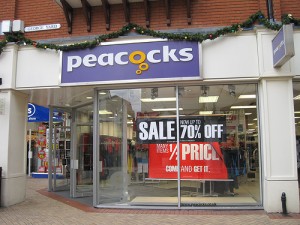 Picture of peacocks store